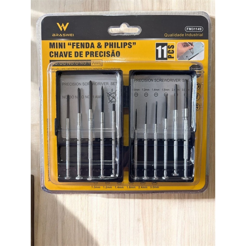 Kit 11 Peças Jogo Chaves De Precisão Relojoeiro/eletrônica