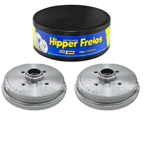 Par Tambor de Freio Traseiro Gol G4 G5 G6  2008 ate 2013 Hipper Freios em Oferta na Shopee