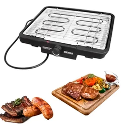 Churrasqueira Elétrica Grill Startools 2000W Preta – 127V ou 220V – Compacta e Portátil Sem Fumaça