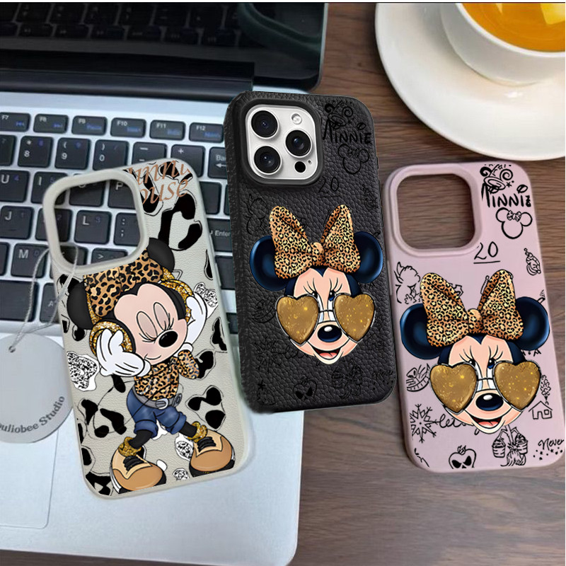 Moda Mickey Minnie Mouse Caso De Telefone Para Motorola Moto EDGE 60 Stylus FUSION 50 PRO NEO G05 G15 G34 G35 Couro Do P em Oferta na Shopee