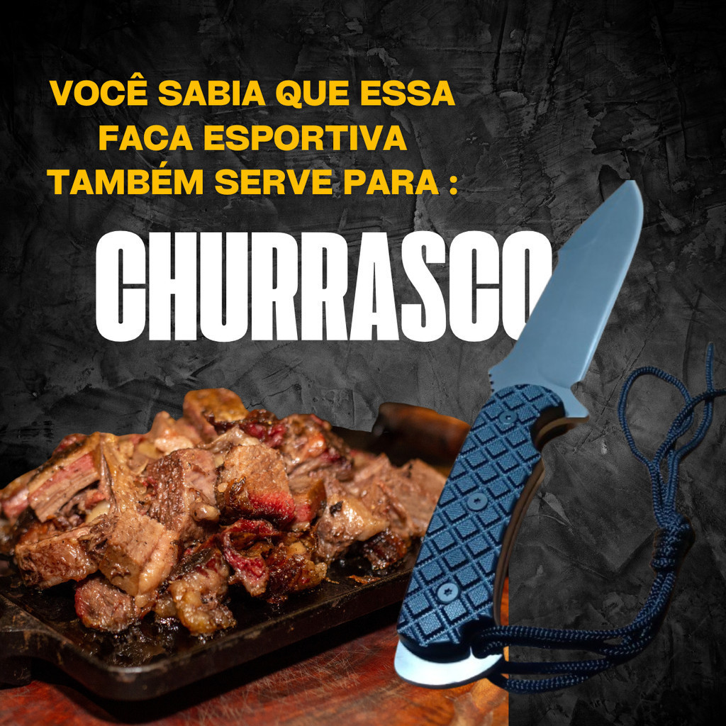 Faca Esportiva C/bainha Camuflada Exército SA30