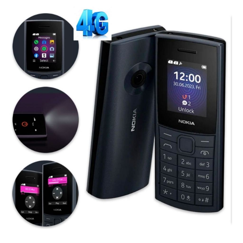 Celular Nok‘’a 4G Com WhatsApp e 2 Chip Fácil Para Idoso