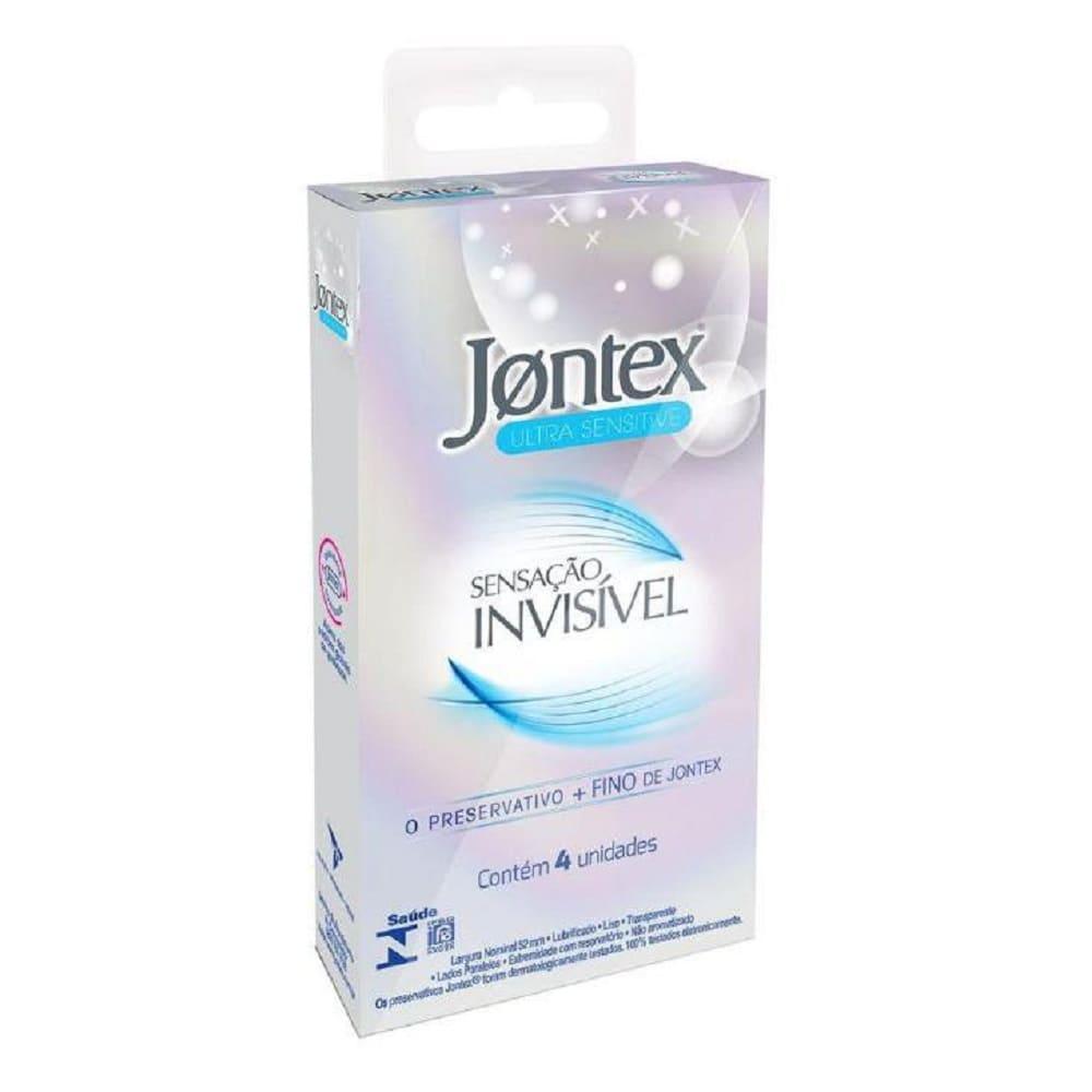 Preservativo Jontex Sensação Invisível 4Un em Oferta na Shopee