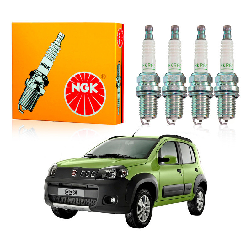 Jogo Velas Ngk Uno Way 1.0 Evo 2011 A 2016