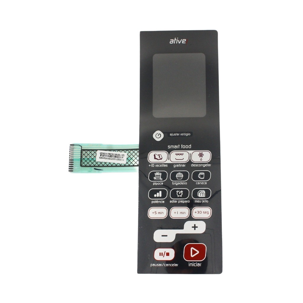 Membrana Painel Microondas Brastemp Bmj38Ar Orig - W10629665