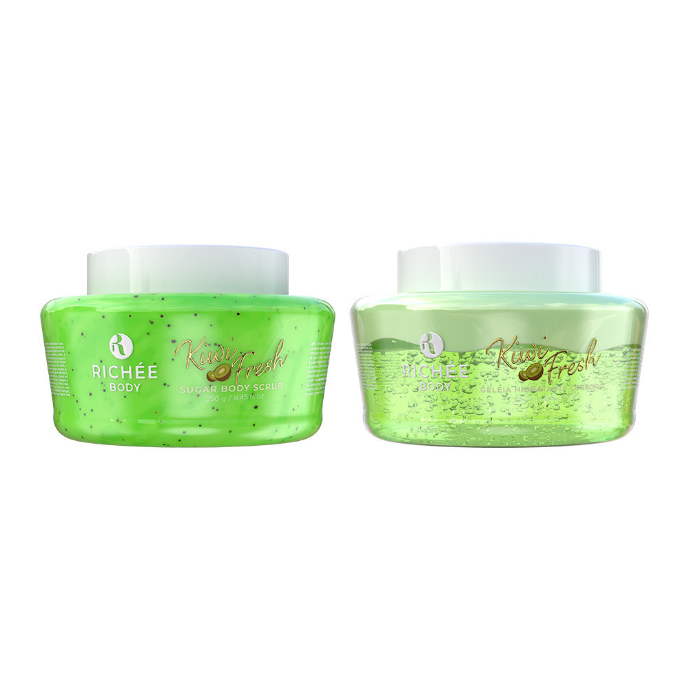Kit Geleia Hidratante e Esfoliante Kiwi - Richée Body