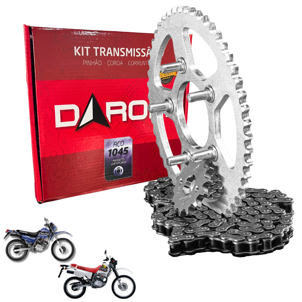 Kit Relação Xlr 125 1997 A 2002 Aço 1045 Honda Transmissão em Oferta na Shopee