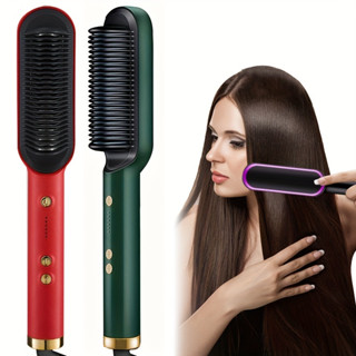 Escova Alisadora Anion Hair Pro 3 em 1 , Secador, Chapinha e Modelador de Cachos Bivolt vancon em Oferta na Shopee