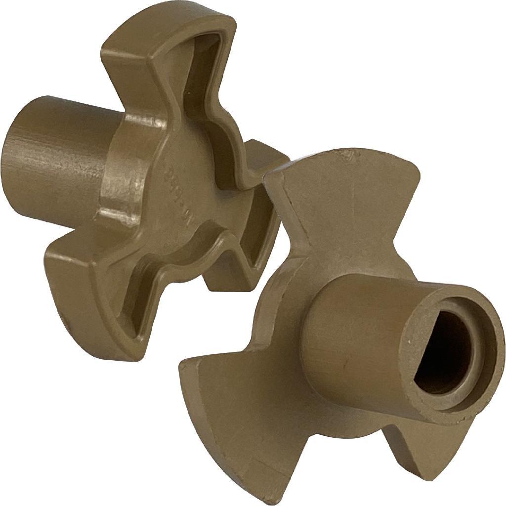 Cruzeta Trevo Prato Para Micro-ondas 19mm Eixo Largo