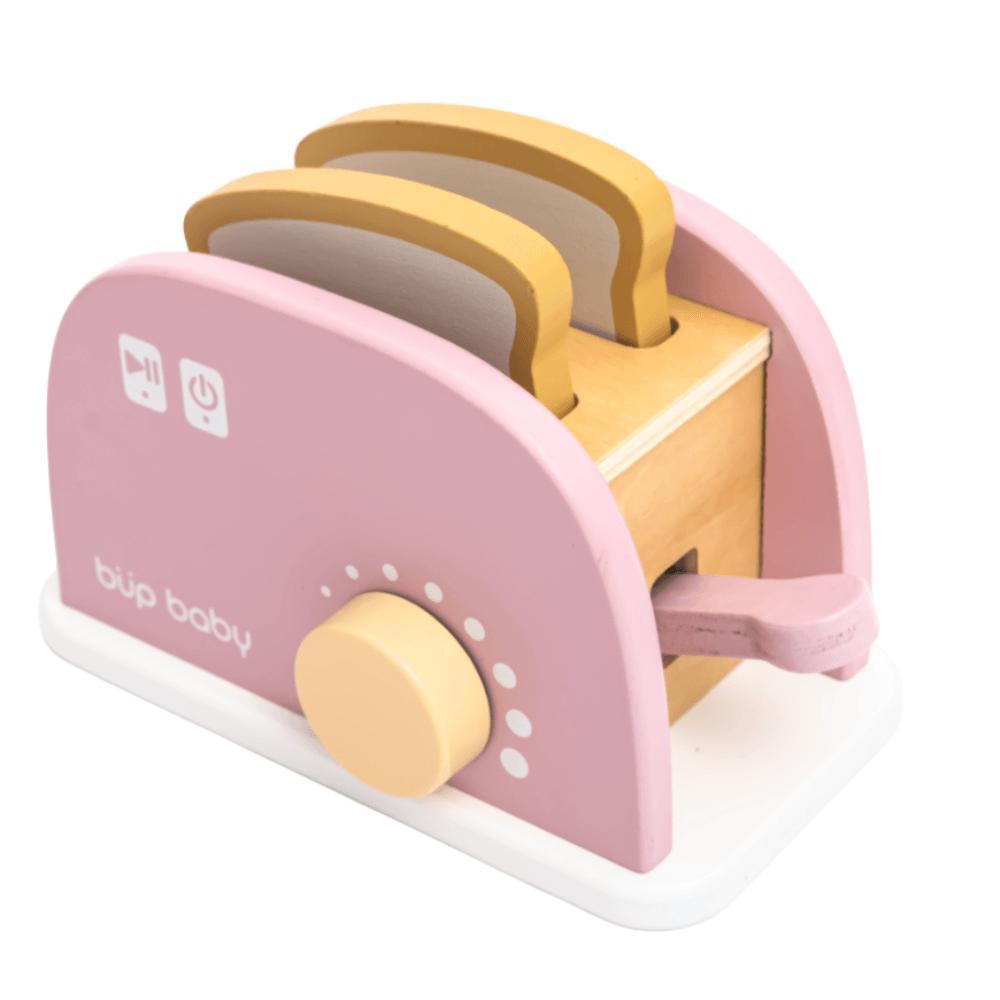 Brinquedo De Madeira Kit Torradeira Rosa Büp Baby em Oferta na Shopee