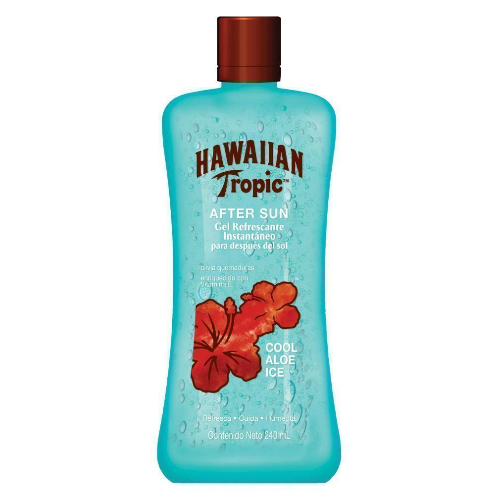 Pós Sol Hawaiian Tropic After Sun Cool Aloe Ice Gel Refrescante Instantâneo com 240ml