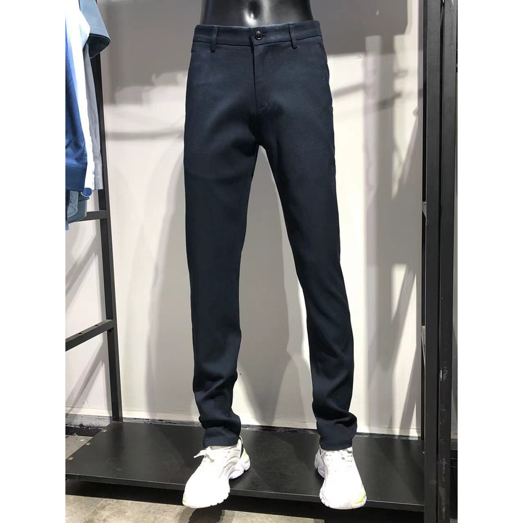 Marca roupas masculinas Jck Jns outono inverno masculino meados de cintura negócios juventude marinha calças masculinas