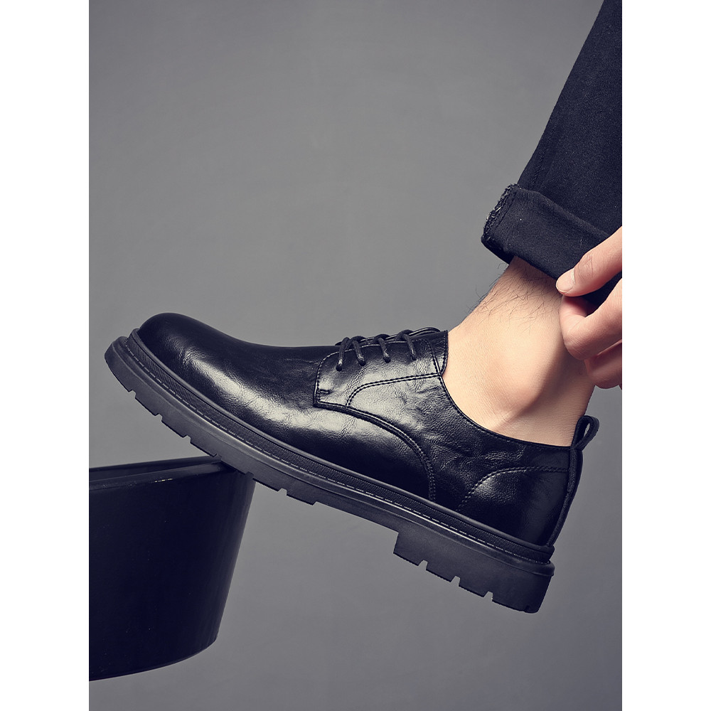 Sapatos masculinos primavera novo estilo de couro genuíno negócios Formal sapatos de couro casuais All-Match estilo brit