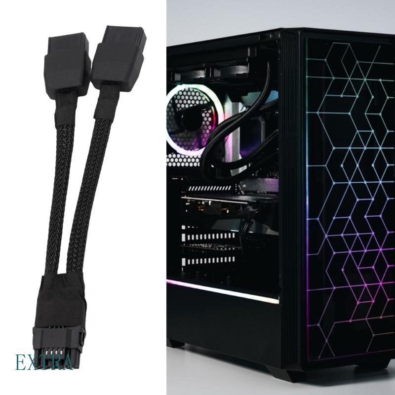 EXT 16AWG 2x 8Pin Para 12 + 4Pin GPU Alimentação Capacidade 600W RTX4090 E GPUs Finais