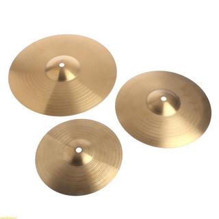 sunshineyy Latão Crash Tambor Instrumento Pratos Práticos Para Instrumentos Percussão Acessórios Jogador