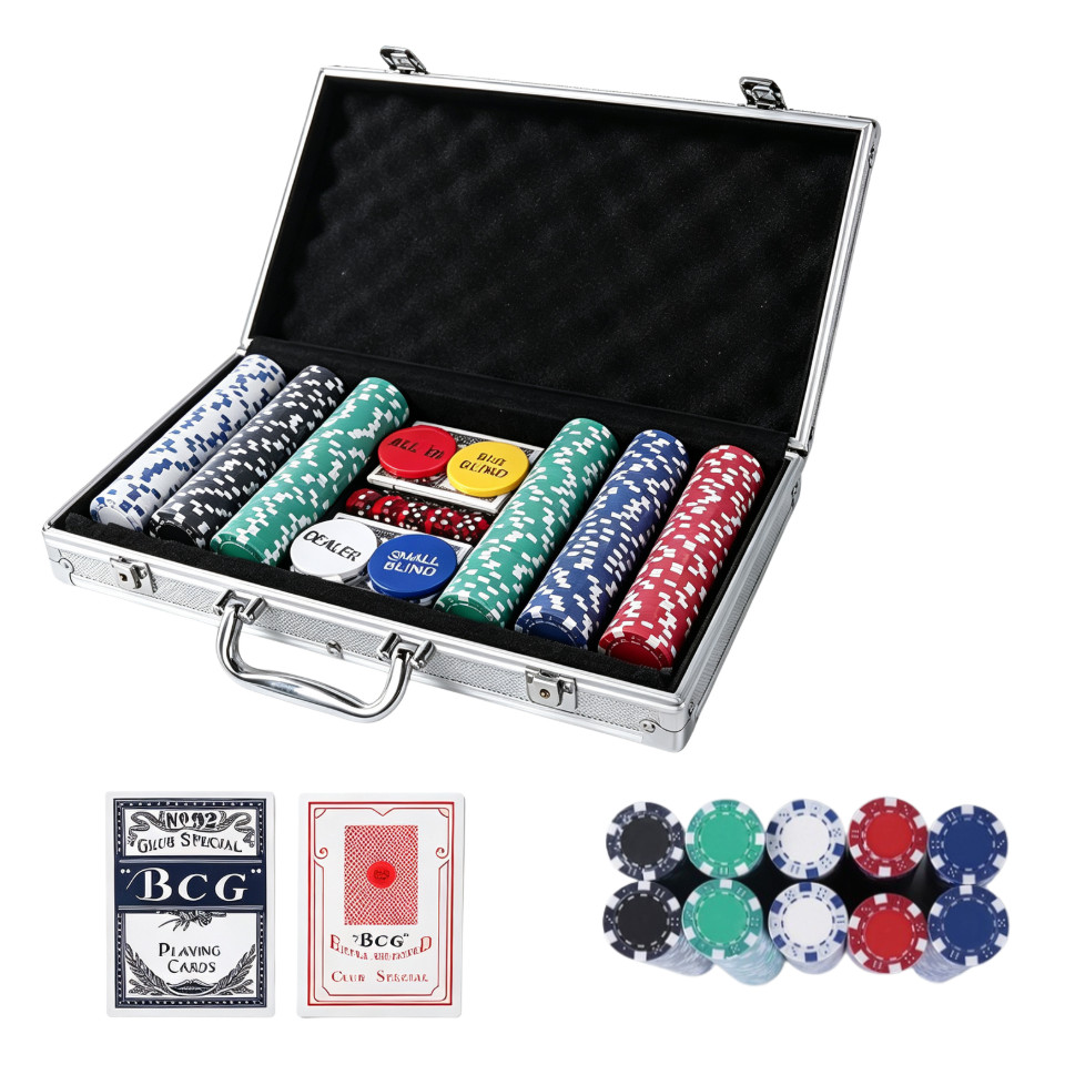 Maleta Poker 200, 500 Fichas Oficiais Numeradas Kit Completo