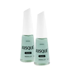 Kit 2 Esmalte Risqué Menta Liza Cremoso 8ml