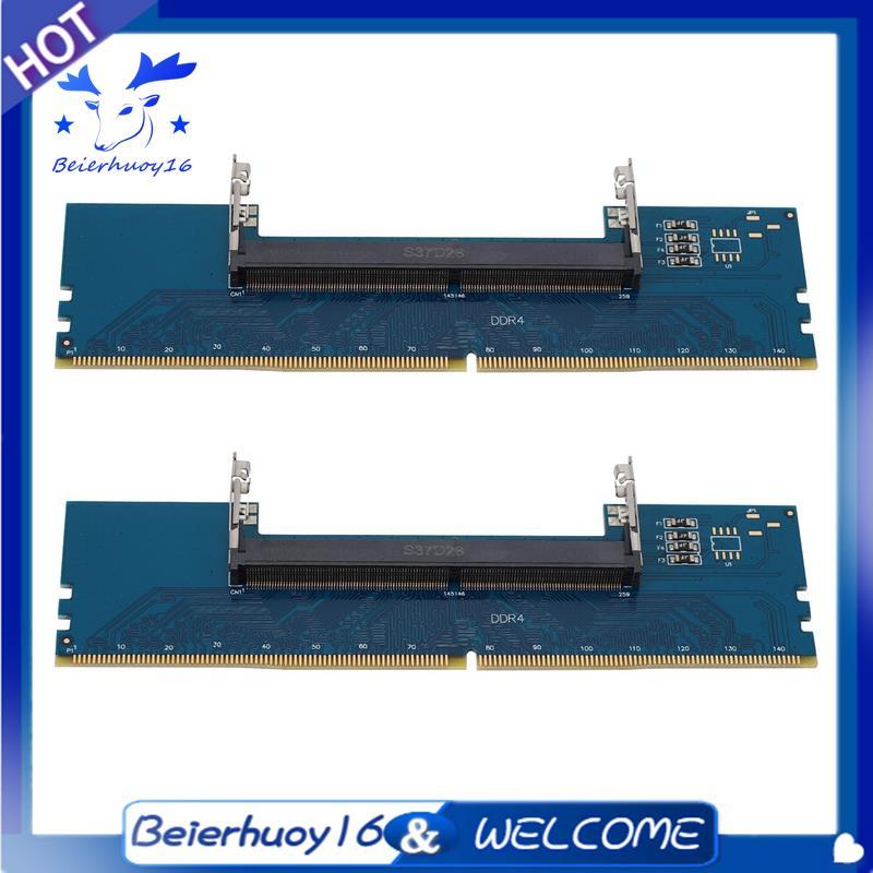 2X Portátil DDR4 SO-DIMM Para Desktop Memória RAM Conector Adaptador PC Cartões De Conversor