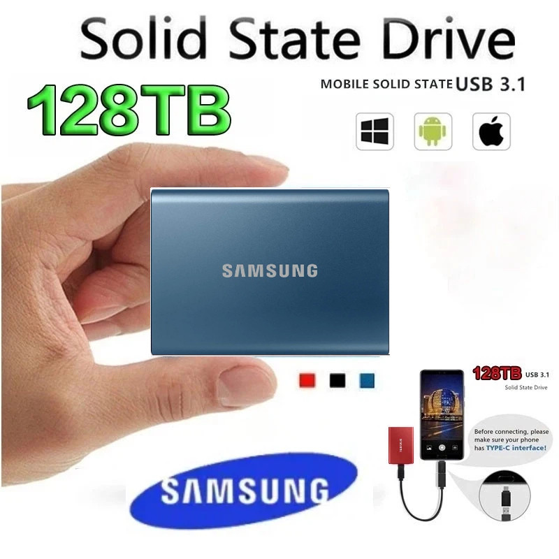 Samsung HD Externos SSD 8TB/16TB/30TB USB3.0 Externo Hard Drive 4TB Portable