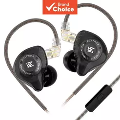 KZ EDX PRO X Fones De Ouvido Com Fio IEMs HiFi Deep Bass Super Linear Dynamic Driver Isolamento De Ruído De Metal Para J