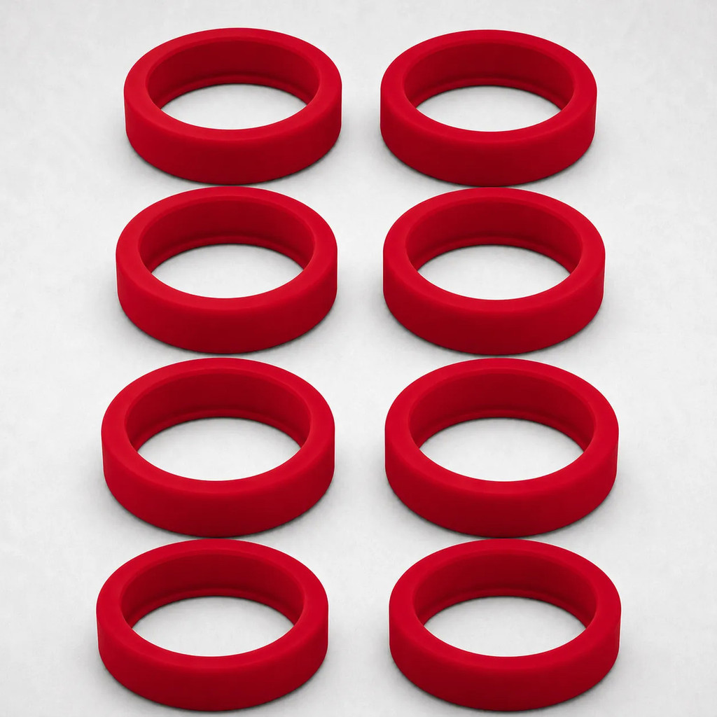 Kit 8 Capas Protetoras Silicone Para Rodas De Mala Dupla