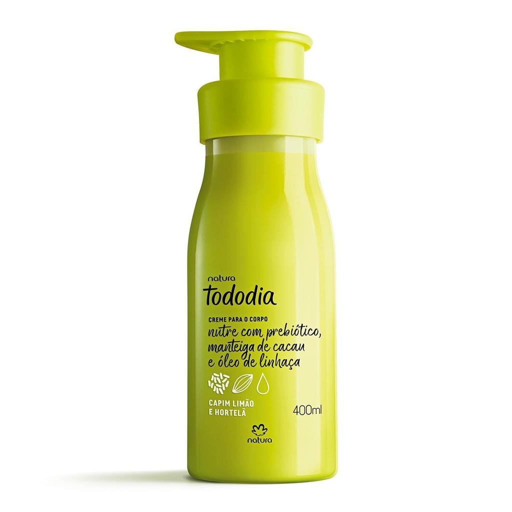 Creme Corporal Natura Tododia Capim Limão e Hortelã 400ml