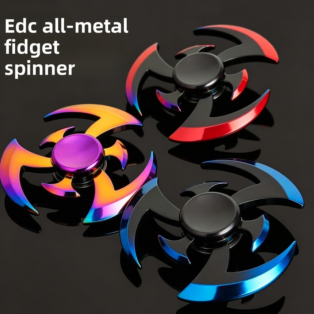 Liga de Metal Fidget spinner EDC dedo spinner adulto estudante brinquedo de descompressão portátil potência rotativa Nar