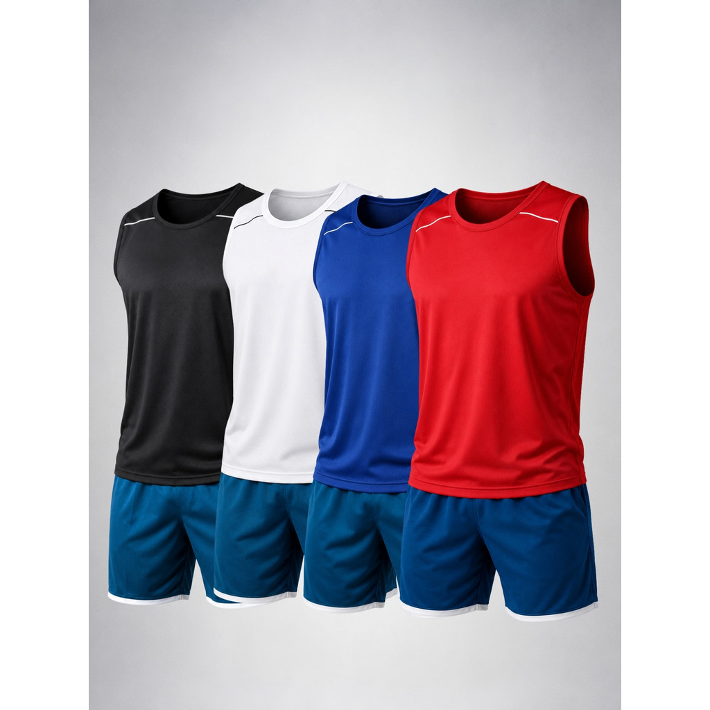 Kit 4 Regatas Dryfit Masculinas Cores Sortidas Academia Musculação Treino Esportiva Respirável