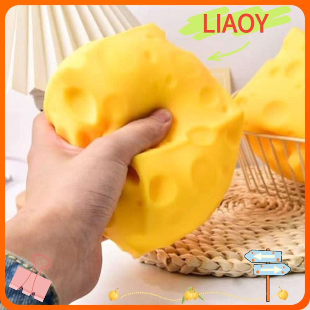 LIAOYING Brinquedo Grande De Queijo , Cubo Gigante Amarelo Macio E Novidade , Brinquedos De Cubos Com Tema De Comida Rel