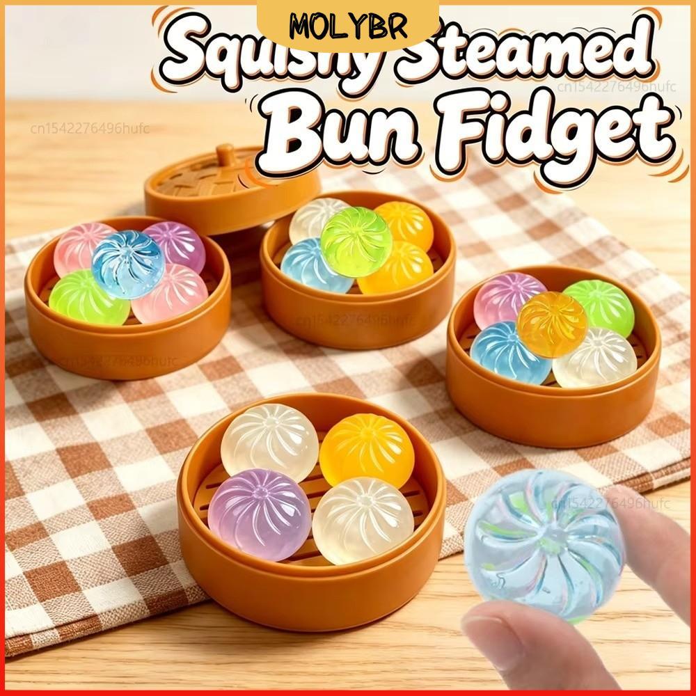 MOLYBR 1/5pcs Brinquedo Sensorial Fidget , De Mini Bolinhos , Espremível Com Brinquedos Para Aliviar O Estresse A Vapor