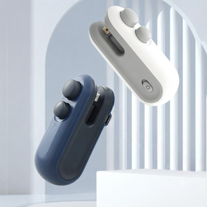 Mini Seladora de Embalagens Recarregável Portátil Selagem Térmica para Sacos Plásticos Maisclick