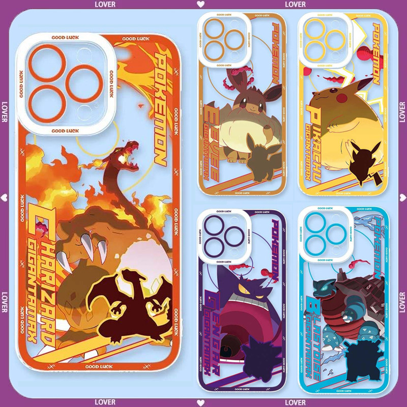 Capa De Telefone Transparente Pokémon Charmeleon Dos Desenhos Animados Para Samsung Galaxy A07 A54 A55 A34 A35 A53 A24 A