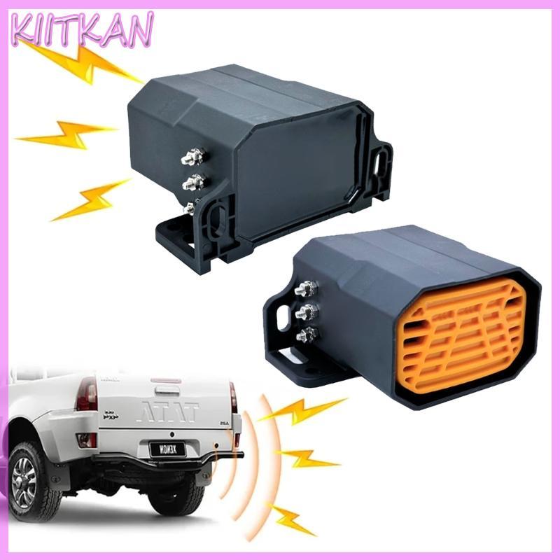 KIITK 130dB Sirene Backup Buzzer Alarme Aviso Sonoro 12V 24V Carro Caminhão Veículo Chifre Para Invertendo