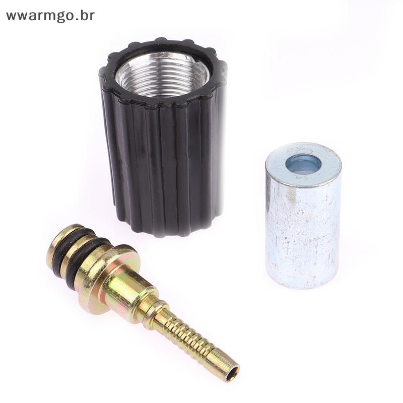 WWARM Alta Pressão M22 Arruela Mangueira Encaixe DN6 D15mm Porca Torção Conector Para Limpador De Carro