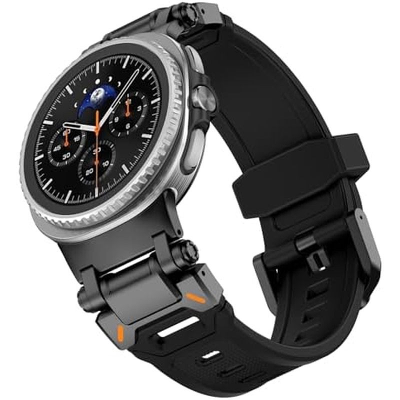 Faixa De Borracha De Luxo VeveXiao Compatível Com Samsung Galaxy Watch 8 40MM 44