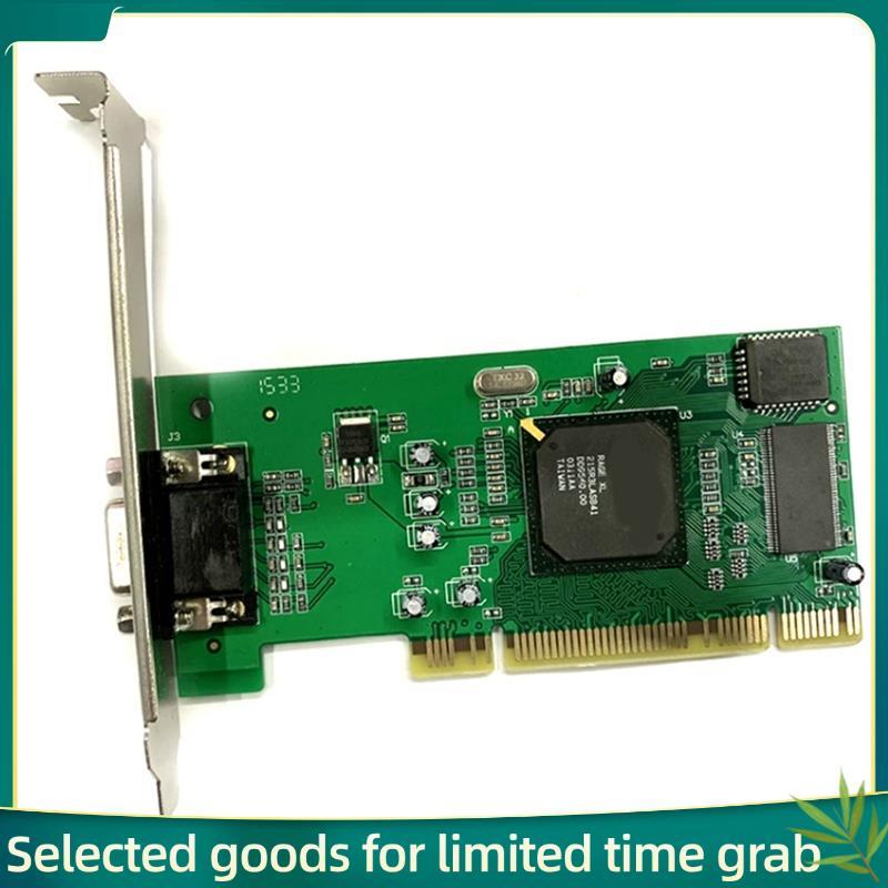 Placa Gráfica De Display Múltiplo VGA PCI 8MB 32 Bits Acessórios Para Computador De Mesa ATI Rage XL