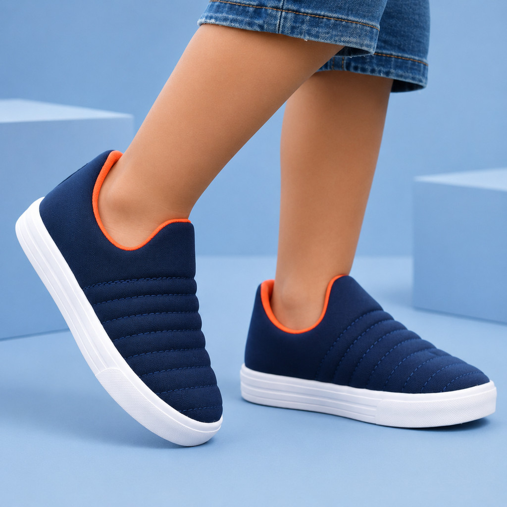 Tênis Infantil Masculino Casual Calce Fácil Sem Cadarço Leve Confortável — imagem 2 de 2