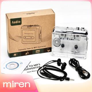 miren.br TON010 Cassete portátil para MP3 Player Mini conversor de fita USB com software de entrada AUX de 3,5 mm
