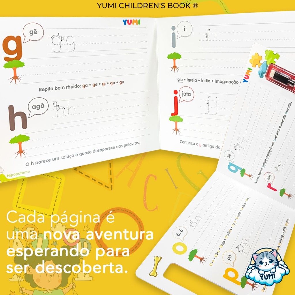 Livro De Caligrafia Infantil Caneta Apagável Letras Minúsculas + De 40 Atividades Alfabetização · foto 2