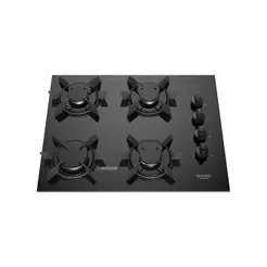 Cooktop a Gás Dako Pratiko 4 Bocas Vidro Temperado Superautomático Preto Bivolt