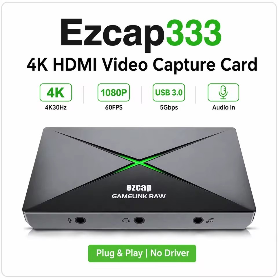 Placa De Captura De Vídeo USB 3.0 4K 30hz 1080p @ 120fps Gravação Para Câmera De