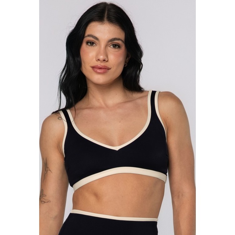 HARDYN Top Cropped Alças Largas Boost