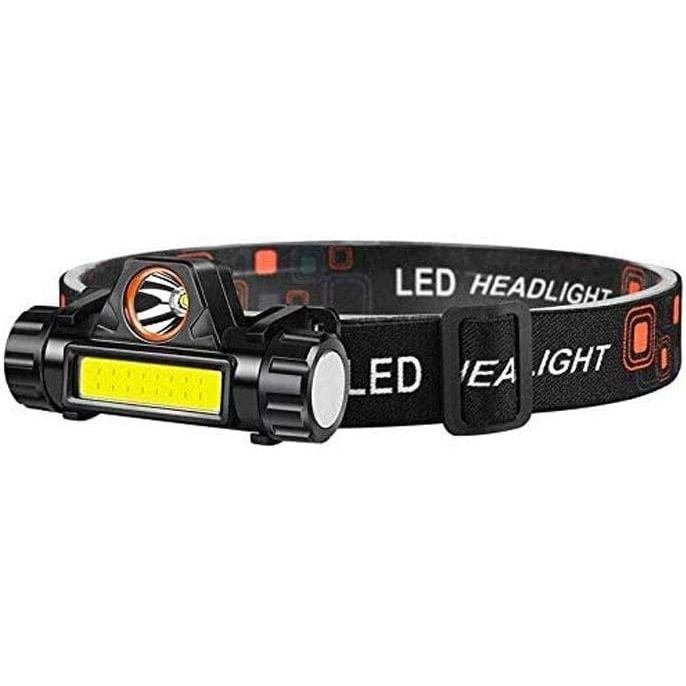Lanterna de Cabeça Profissional LED de Alta Potência, Recarregável ou com Pilhas Alcalinas AA, LED Multicolorido, Múltip