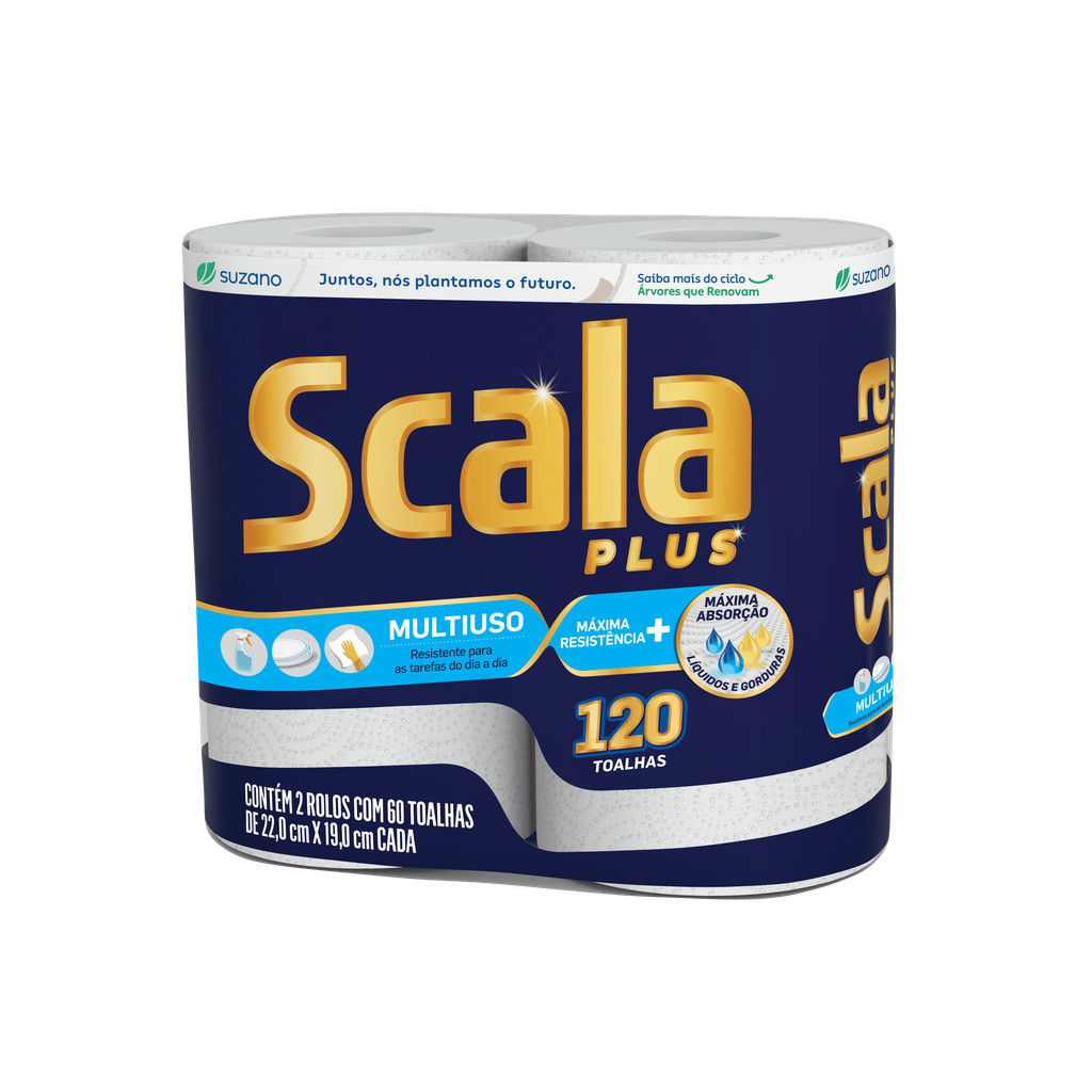 Papel Toalha Scala plus 2 rolos