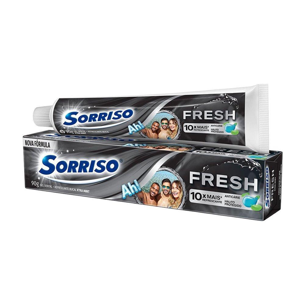 Creme Dental Sorriso Fresh Xtra Mint 90g Embalagem com 12 Unidades