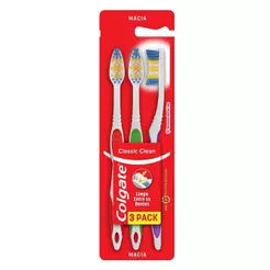 Escova Dental Colgate Classic Clean Adulta Macia - Leve 3 Pague 2 - Embalagem com 3 Unidades