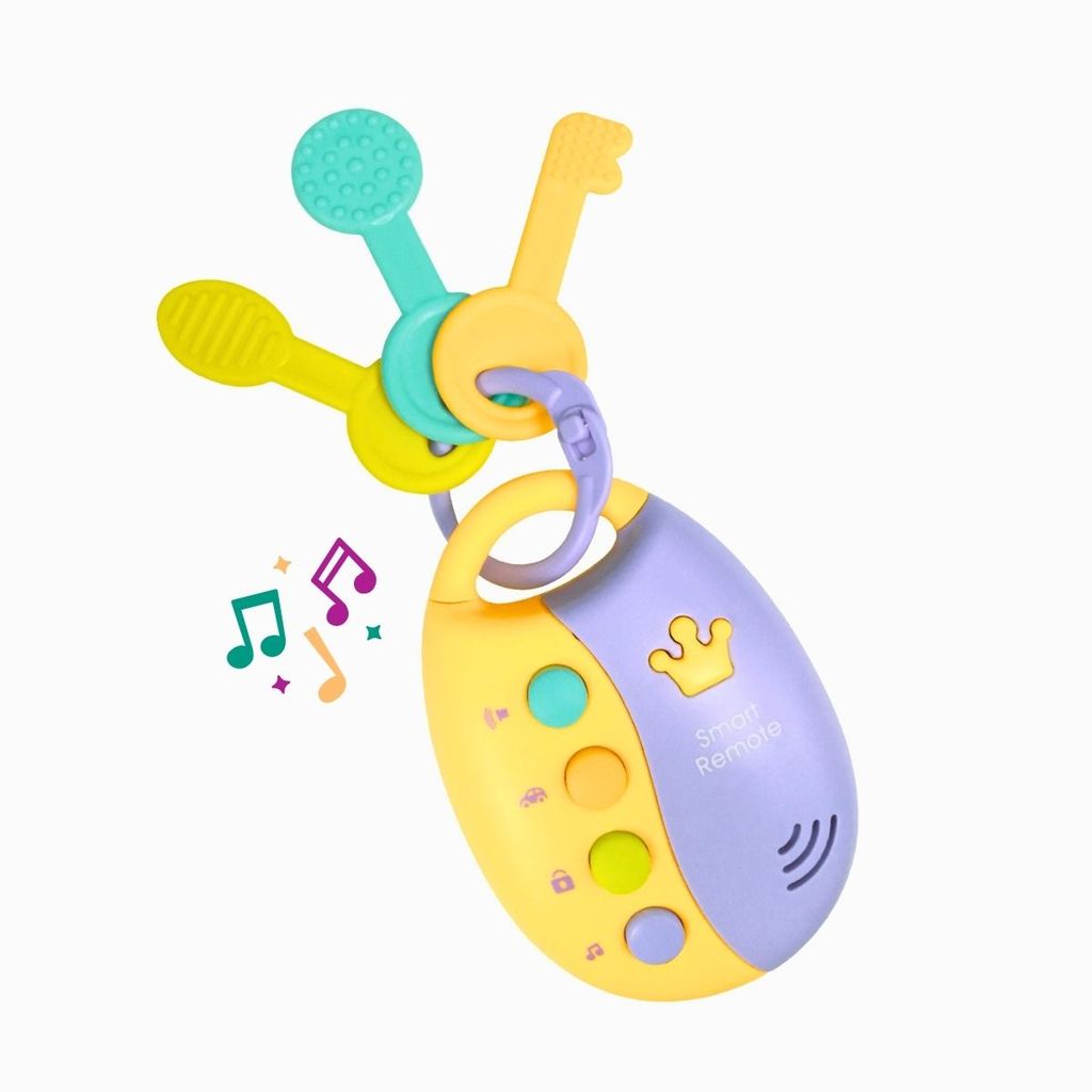 Mordedor Interativo Bebê Brinquedo Musical Chaveiro Sensorial Chaves Maxi Baby