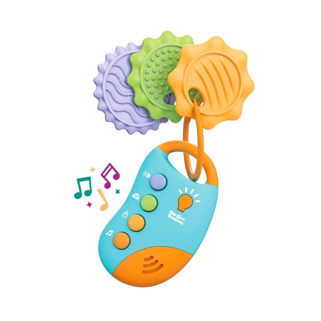 Mordedor Sensorial Bebê Brinquedo Educativo Musical Com Luz Controle Remoto Maxi Baby