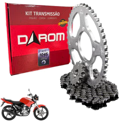 KIT RELAÇÃO YBR 125 2003 A 2015 TRANSMISSÃO PREMIUM
