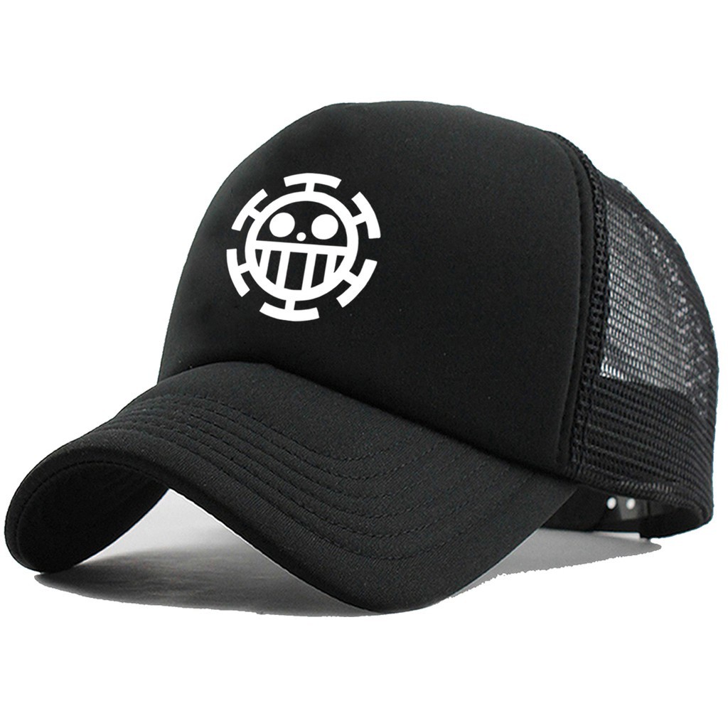 Boné Trucker Telinha Aba Curva Anime One Piece Unissex Lançamento